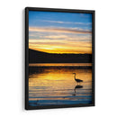 Garza en Laguna al Atardecer - Marcos Rodríguez | Cuadro decorativo de Canvas Lab