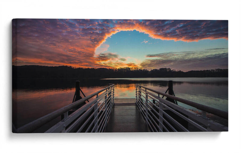 El muelle del lago | Cuadro decorativo de Canvas Lab