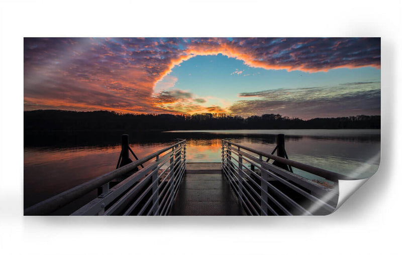 El muelle del lago | Cuadro decorativo de Canvas Lab