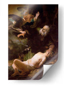 El sacrificio de Isaac - Rembrandt van Rijn | Cuadro decorativo de Canvas Lab