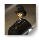 Anciano con un collar de oro - Rembrandt van Rijn | Cuadro decorativo de Canvas Lab
