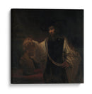 Aristóteles contemplando el busto de Homero - Rembrandt van Rijn | Cuadro decorativo de Canvas Lab