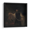 Aristóteles contemplando el busto de Homero - Rembrandt van Rijn | Cuadro decorativo de Canvas Lab