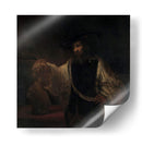 Aristóteles contemplando el busto de Homero - Rembrandt van Rijn | Cuadro decorativo de Canvas Lab