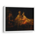 Asuero y Hamán en la fiesta de Ester - Rembrandt van Rijn | Cuadro decorativo de Canvas Lab