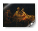 Asuero y Hamán en la fiesta de Ester - Rembrandt van Rijn | Cuadro decorativo de Canvas Lab