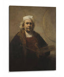 Autorretrato con un pañuelo blanco a la cabeza -símbolo de su profesión- en 1661 - Rembrandt van Rijn | Cuadro decorativo de Canvas Lab