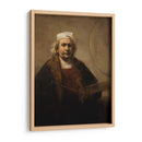 Autorretrato con un pañuelo blanco a la cabeza -símbolo de su profesión- en 1661 - Rembrandt van Rijn | Cuadro decorativo de Canvas Lab