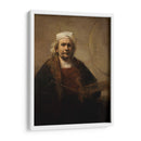 Autorretrato con un pañuelo blanco a la cabeza -símbolo de su profesión- en 1661 - Rembrandt van Rijn | Cuadro decorativo de Canvas Lab