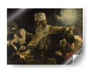 El festín de Baltasar - Rembrandt van Rijn | Cuadro decorativo de Canvas Lab