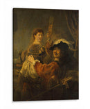 El hijo pródigo en la taberna - Rembrandt van Rijn | Cuadro decorativo de Canvas Lab