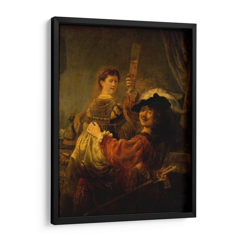 El hijo pródigo en la taberna - Rembrandt van Rijn | Cuadro decorativo de Canvas Lab