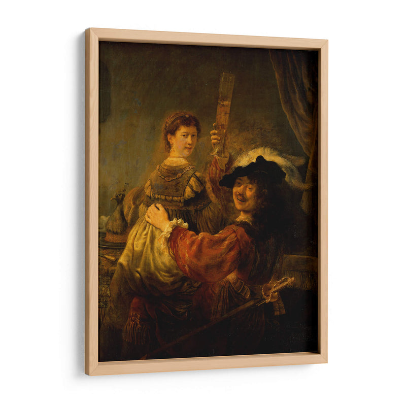 El hijo pródigo en la taberna - Rembrandt van Rijn | Cuadro decorativo de Canvas Lab