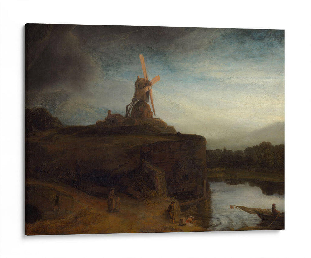 El molino - Rembrandt van Rijn | Cuadro decorativo de Canvas Lab