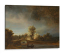El puente de piedra - Rembrandt van Rijn | Cuadro decorativo de Canvas Lab