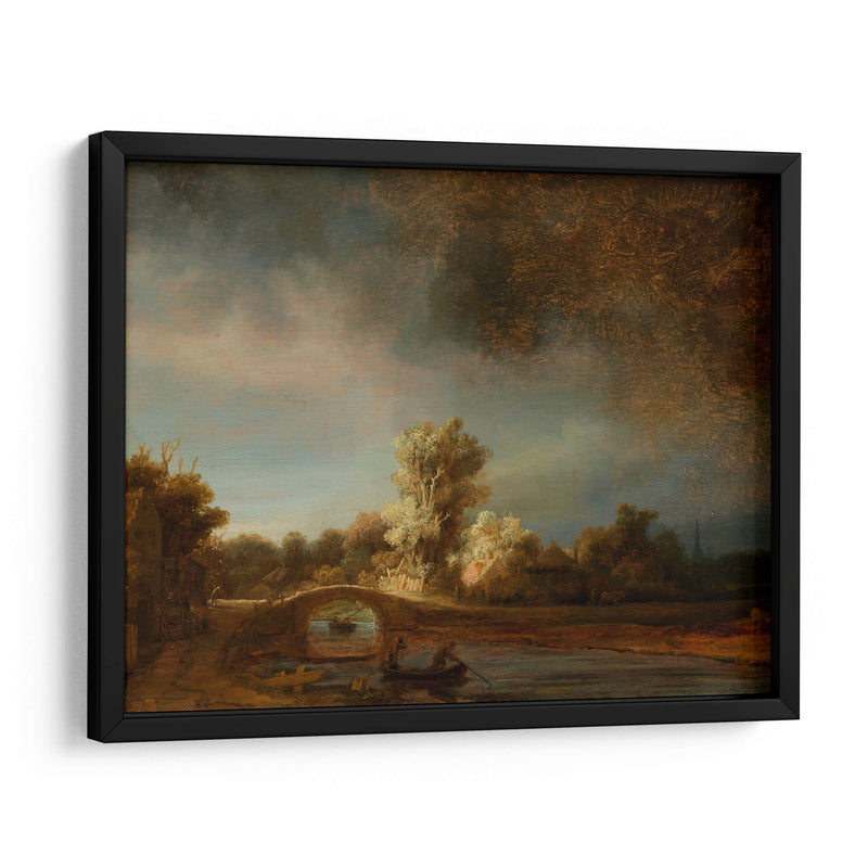 El puente de piedra - Rembrandt van Rijn | Cuadro decorativo de Canvas Lab