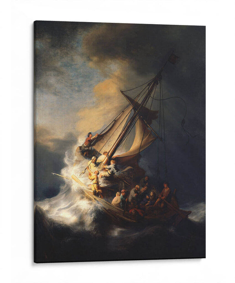 La tormenta en el mar de Galilea - Rembrandt van Rijn | Cuadro decorativo de Canvas Lab