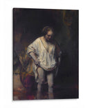 Mujer bañándose en un arroyo - Rembrandt van Rijn | Cuadro decorativo de Canvas Lab