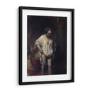 Mujer bañándose en un arroyo - Rembrandt van Rijn | Cuadro decorativo de Canvas Lab