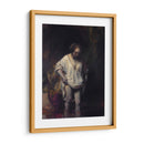Mujer bañándose en un arroyo - Rembrandt van Rijn | Cuadro decorativo de Canvas Lab