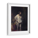 Mujer bañándose en un arroyo - Rembrandt van Rijn | Cuadro decorativo de Canvas Lab