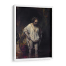 Mujer bañándose en un arroyo - Rembrandt van Rijn | Cuadro decorativo de Canvas Lab