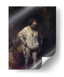 Mujer bañándose en un arroyo - Rembrandt van Rijn | Cuadro decorativo de Canvas Lab