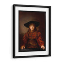 Niña en un marco - Rembrandt van Rijn | Cuadro decorativo de Canvas Lab