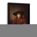 Niña en un marco - Rembrandt van Rijn | Cuadro decorativo de Canvas Lab
