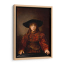 Niña en un marco - Rembrandt van Rijn | Cuadro decorativo de Canvas Lab