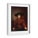 Niña en un marco - Rembrandt van Rijn | Cuadro decorativo de Canvas Lab
