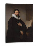 Retrato de Johannes Wtenbogaert - Rembrandt van Rijn | Cuadro decorativo de Canvas Lab