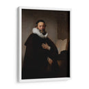 Retrato de Johannes Wtenbogaert - Rembrandt van Rijn | Cuadro decorativo de Canvas Lab