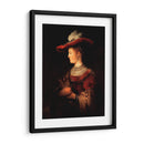 Retrato de Saskia van Uylenburgh con sombrero - Rembrandt van Rijn | Cuadro decorativo de Canvas Lab