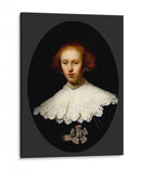 Retrato de una joven mujer - Rembrandt van Rijn | Cuadro decorativo de Canvas Lab