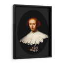 Retrato de una joven mujer - Rembrandt van Rijn | Cuadro decorativo de Canvas Lab