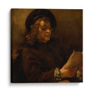 Titus van Rijn, el hijo del artista, leyendo - Rembrandt van Rijn | Cuadro decorativo de Canvas Lab