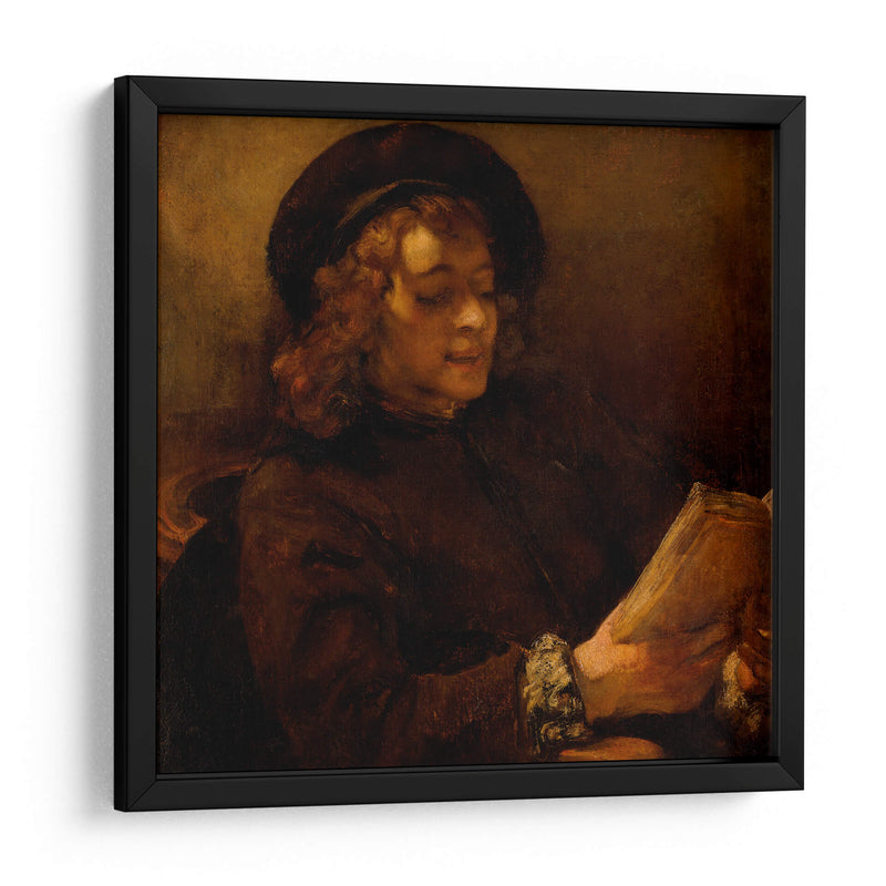 Titus van Rijn, el hijo del artista, leyendo - Rembrandt van Rijn | Cuadro decorativo de Canvas Lab