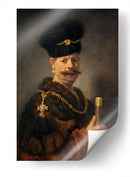 Un noble polaco - Rembrandt van Rijn | Cuadro decorativo de Canvas Lab