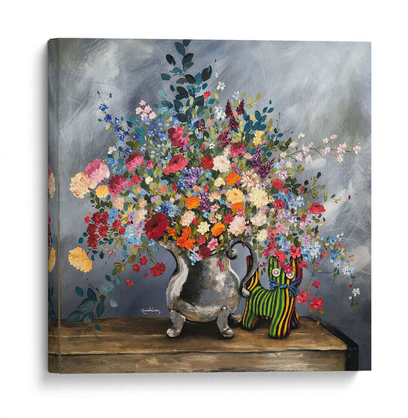 El gato y el jarrón - Adriana Sosa | Cuadro decorativo de Canvas Lab