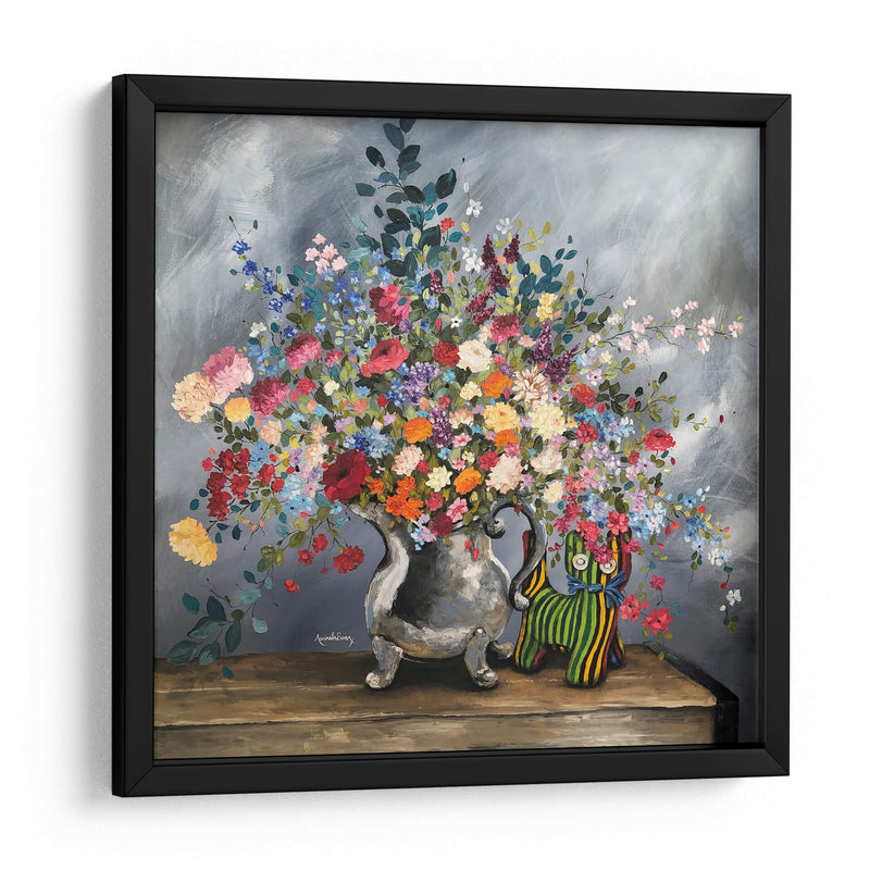 El gato y el jarrón - Adriana Sosa | Cuadro decorativo de Canvas Lab