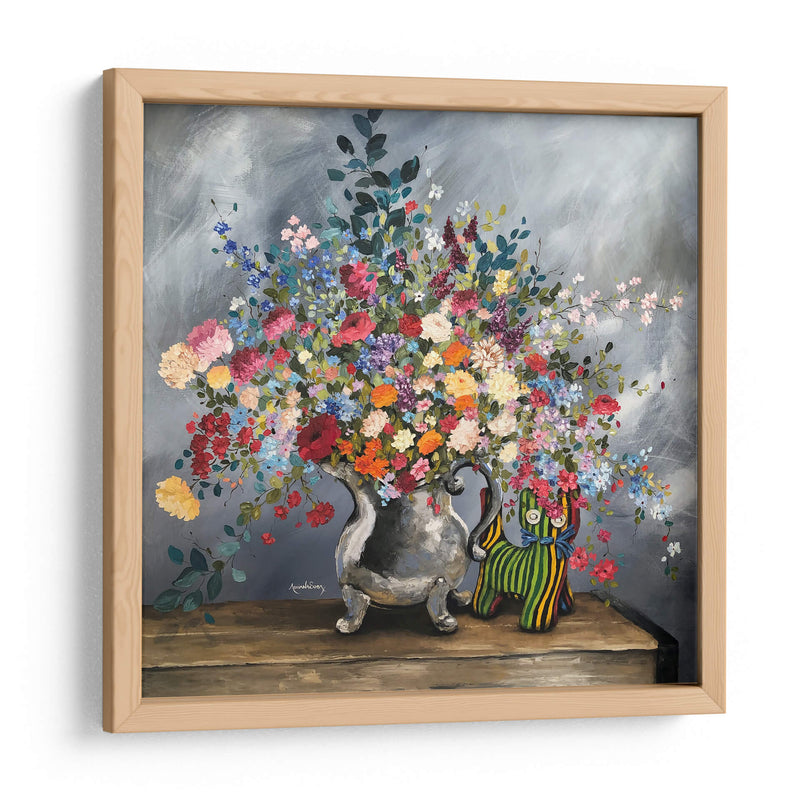 El gato y el jarrón - Adriana Sosa | Cuadro decorativo de Canvas Lab