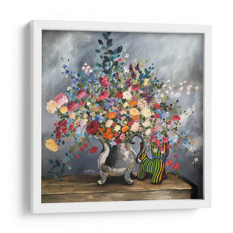 El gato y el jarrón - Adriana Sosa | Cuadro decorativo de Canvas Lab