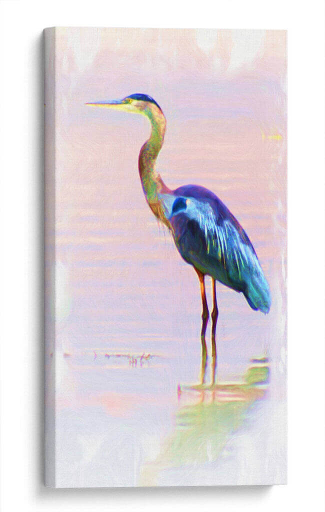 Blue heron - Ezdrifter | Cuadro decorativo de Canvas Lab