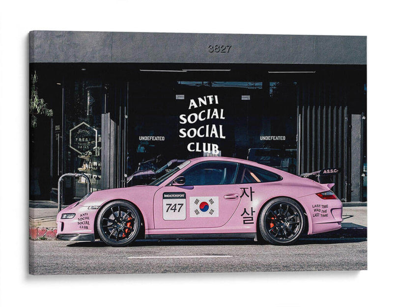 ASSC pink porsche | Cuadro decorativo de Canvas Lab