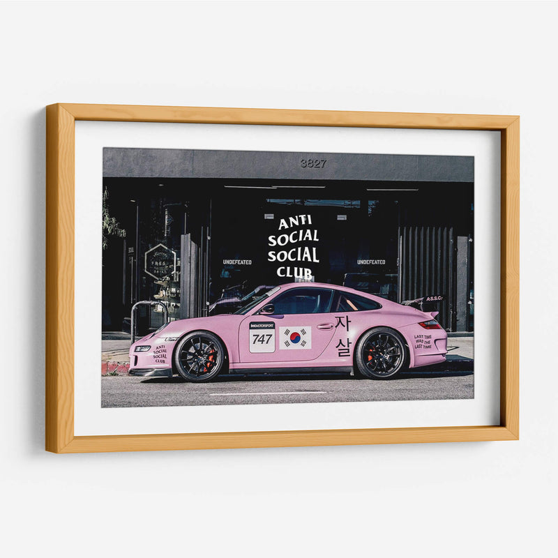 ASSC pink porsche | Cuadro decorativo de Canvas Lab