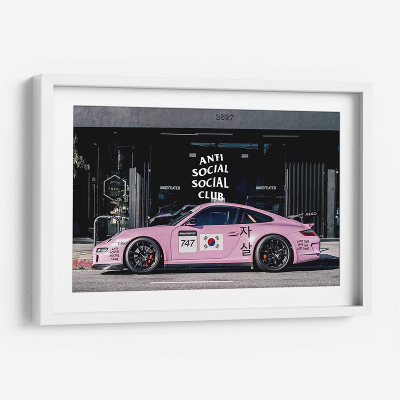 ASSC pink porsche | Cuadro decorativo de Canvas Lab