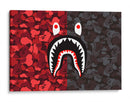 Bape Red-Black Camo | Cuadro decorativo de Canvas Lab