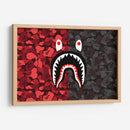 Bape Red-Black Camo | Cuadro decorativo de Canvas Lab