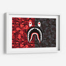 Bape Red-Black Camo | Cuadro decorativo de Canvas Lab